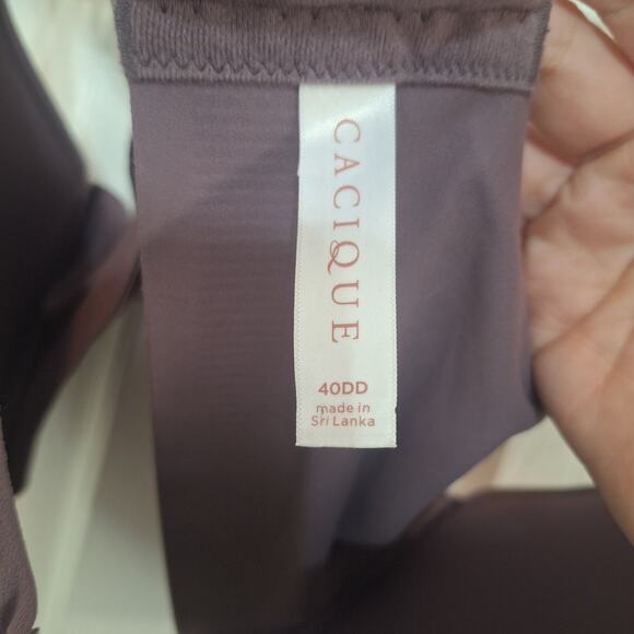 Cacique 40DD Lightly Lined Full Coverage purple underwire bra - Picture 4 of 4